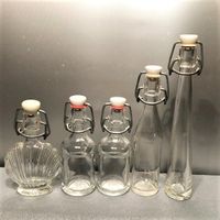 ‼️nun = 9.- Fr.‼️5 Stk. GLAS Flaschen alt. Flasch`verschluss